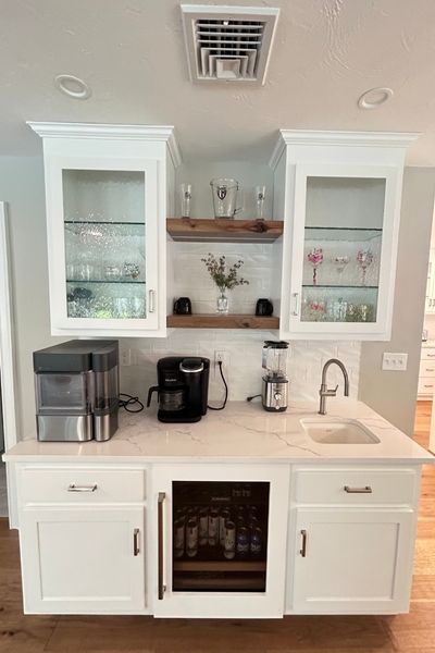 kitchen bar installation in Dedham MA